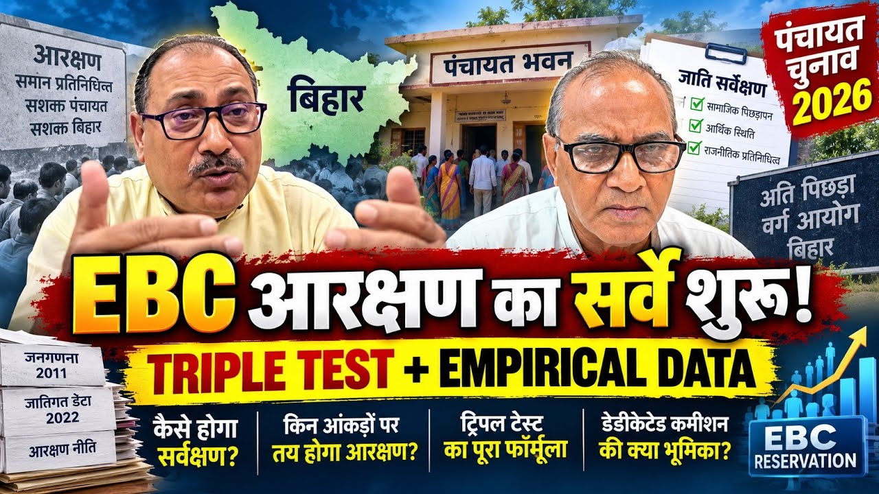 EBC आरक्षण का सर्वे शुरू | Triple Test कैसे होगा? Empirical Data पर डॉ. नवीन आर्या का बड़ा खुलासा